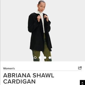 New Women’s UGG Abriana Shawl Cardigan in Black